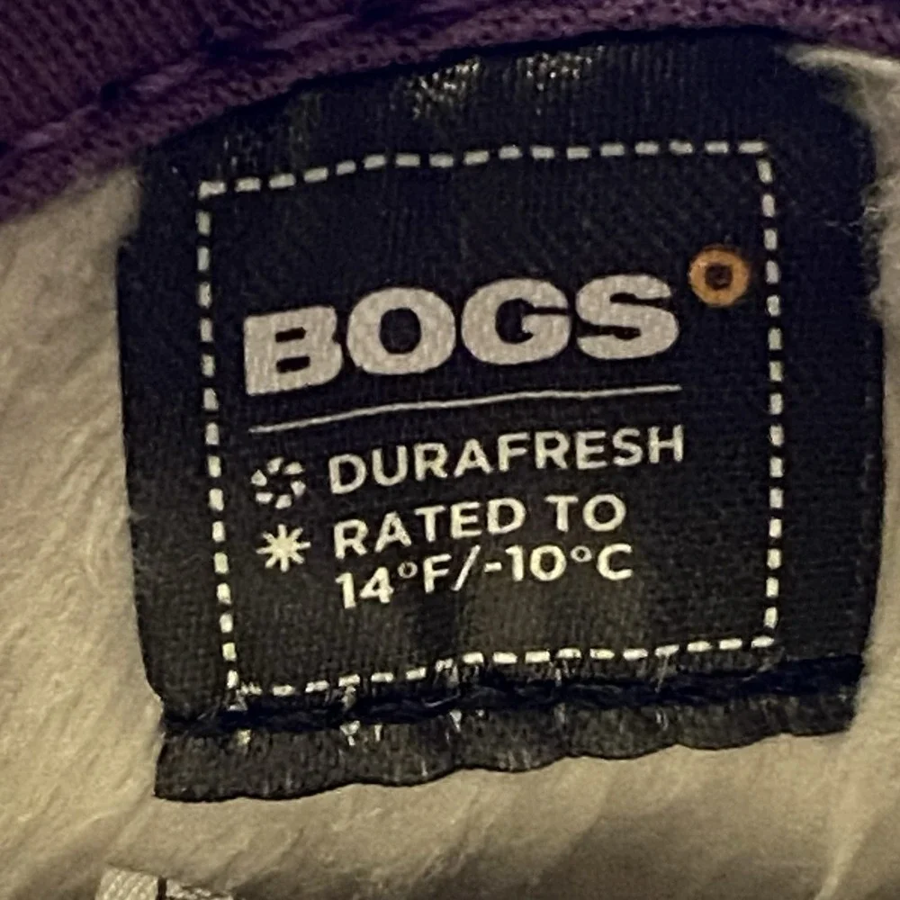 Baby BOGS NW Snow Boot Infant Baby Size 8 Purple Waterproof Insulated NEW